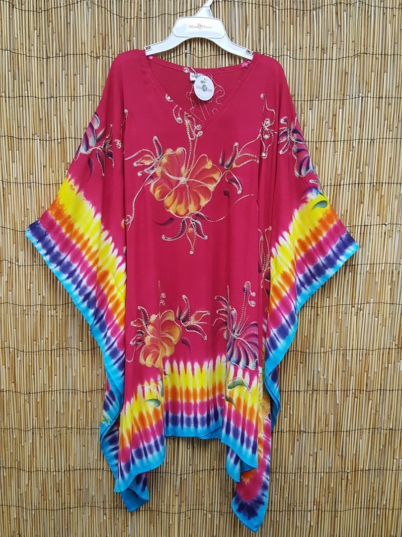 Island Tropical Clothing COVER UPS/HANDPAINTED & BATIK COVER UPS
