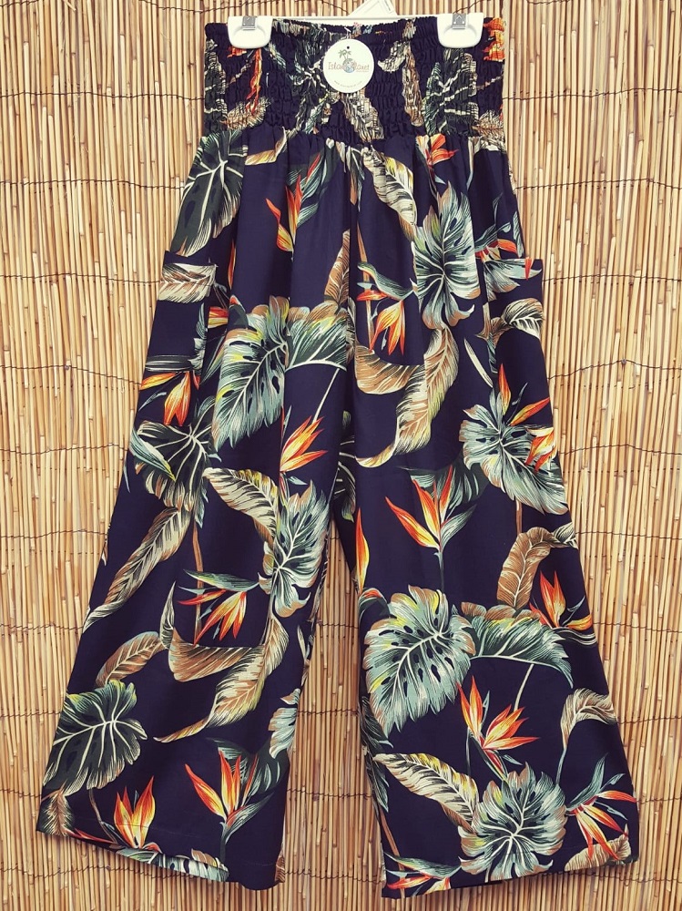 Island Planet Tropical Clothing: PANTS/RAYON PRINT PANTS